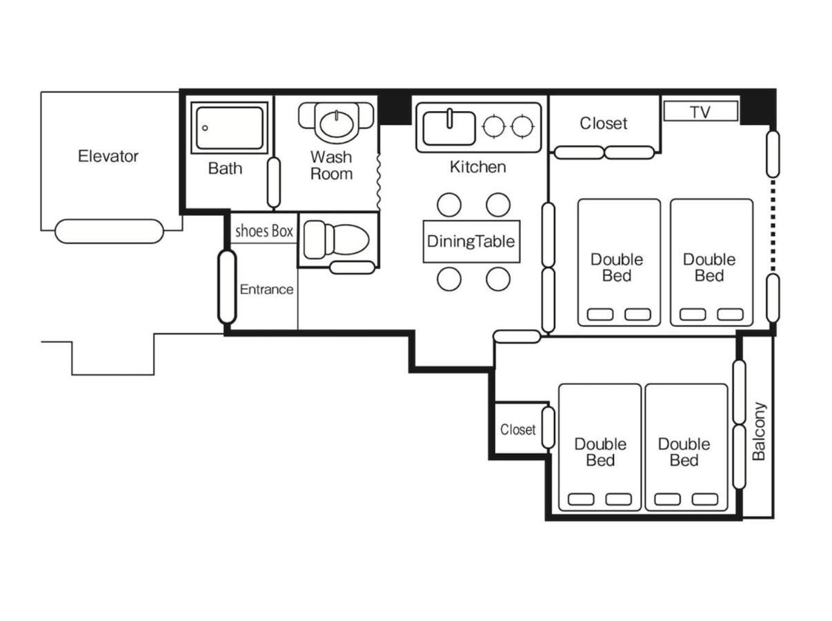 Apartmán Eg31 Elizabeth Garden Ósaka Exteriér fotografie
